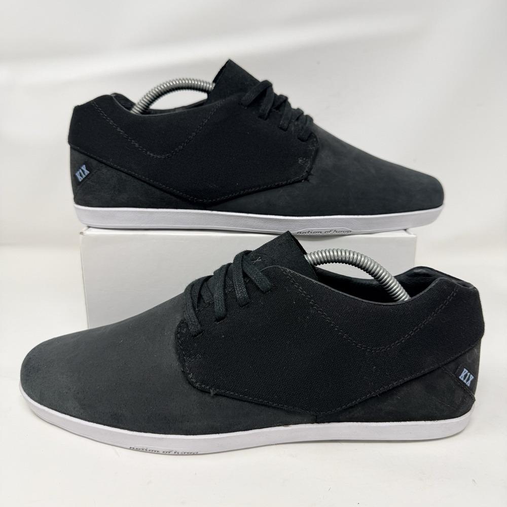 K1X Men's Dressup LE Leather Sneakers Size 10 Black German Streetwear Lifestyle